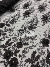 Tule Design Glitter 3D New Preto