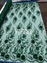 Tule Design Glitter 3D New Verde
