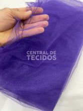 Tule Cristal Diamante 3,00m Roxo