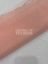 Tule Cristal Diamante 3,00m Salmão