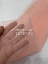 Tule Cristal Diamante 3,00m Salmão