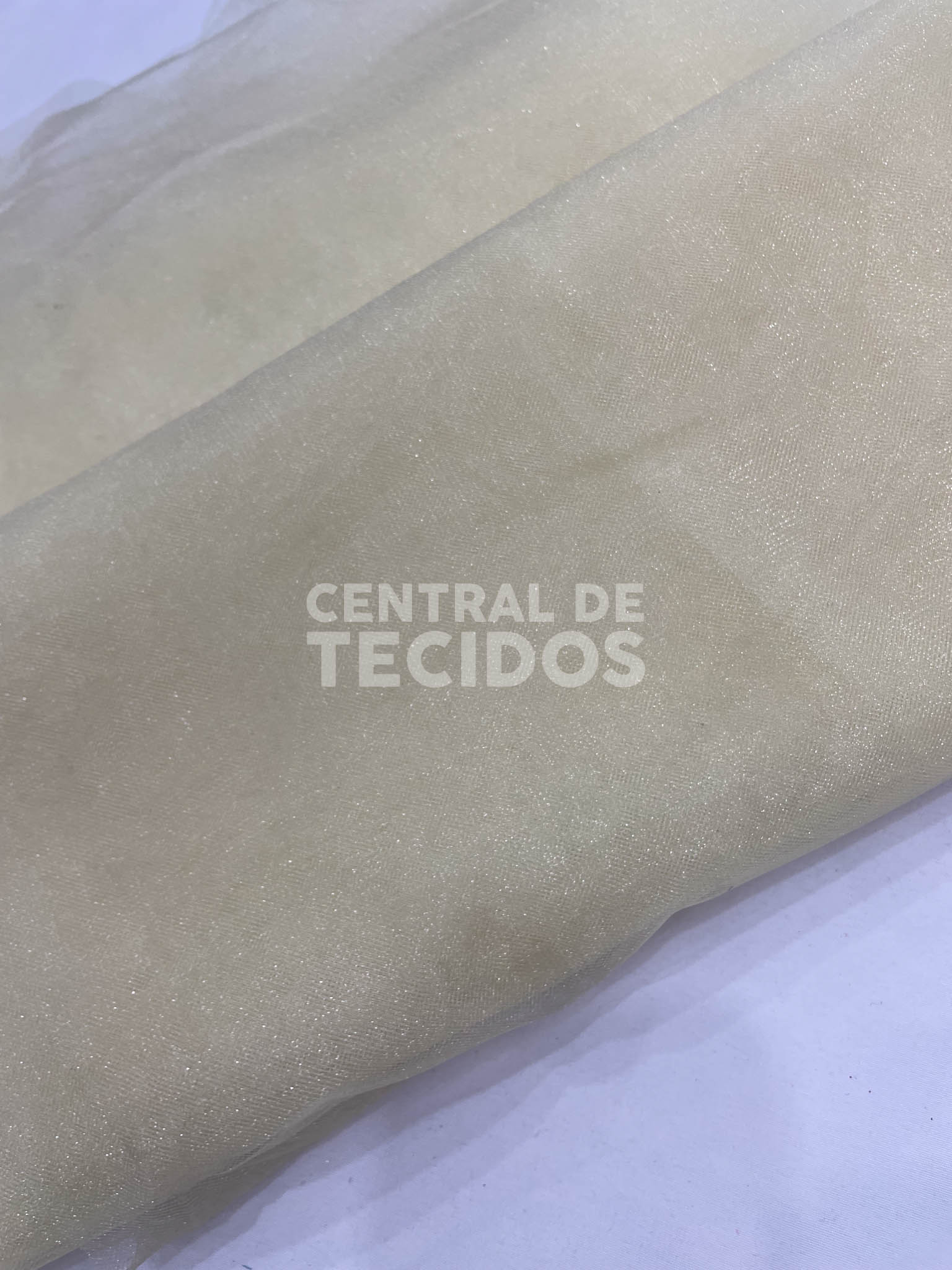 Tule Cristal Diamante 3,00m Creme