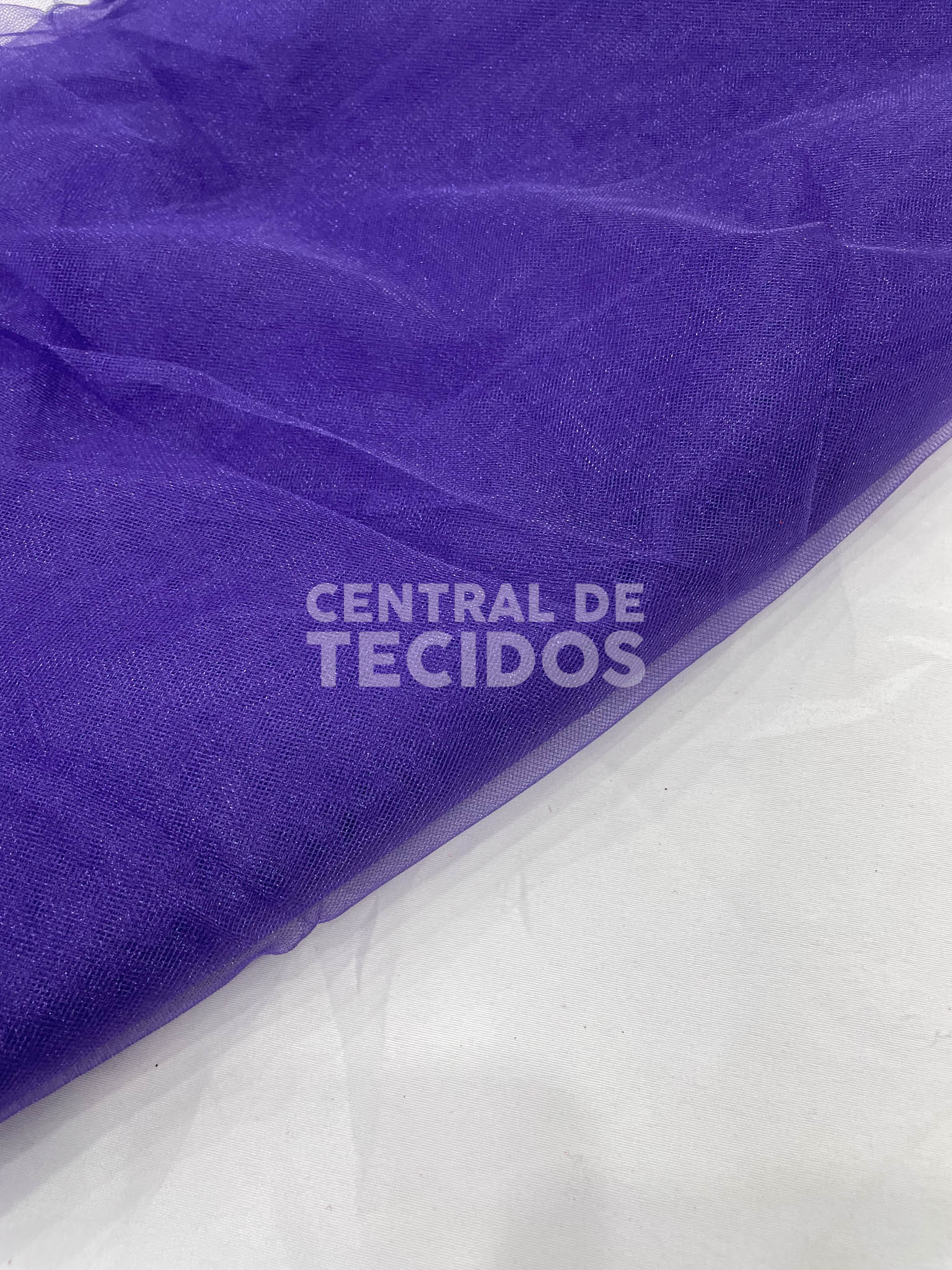 Tule Cristal Diamante 3,00m Roxo