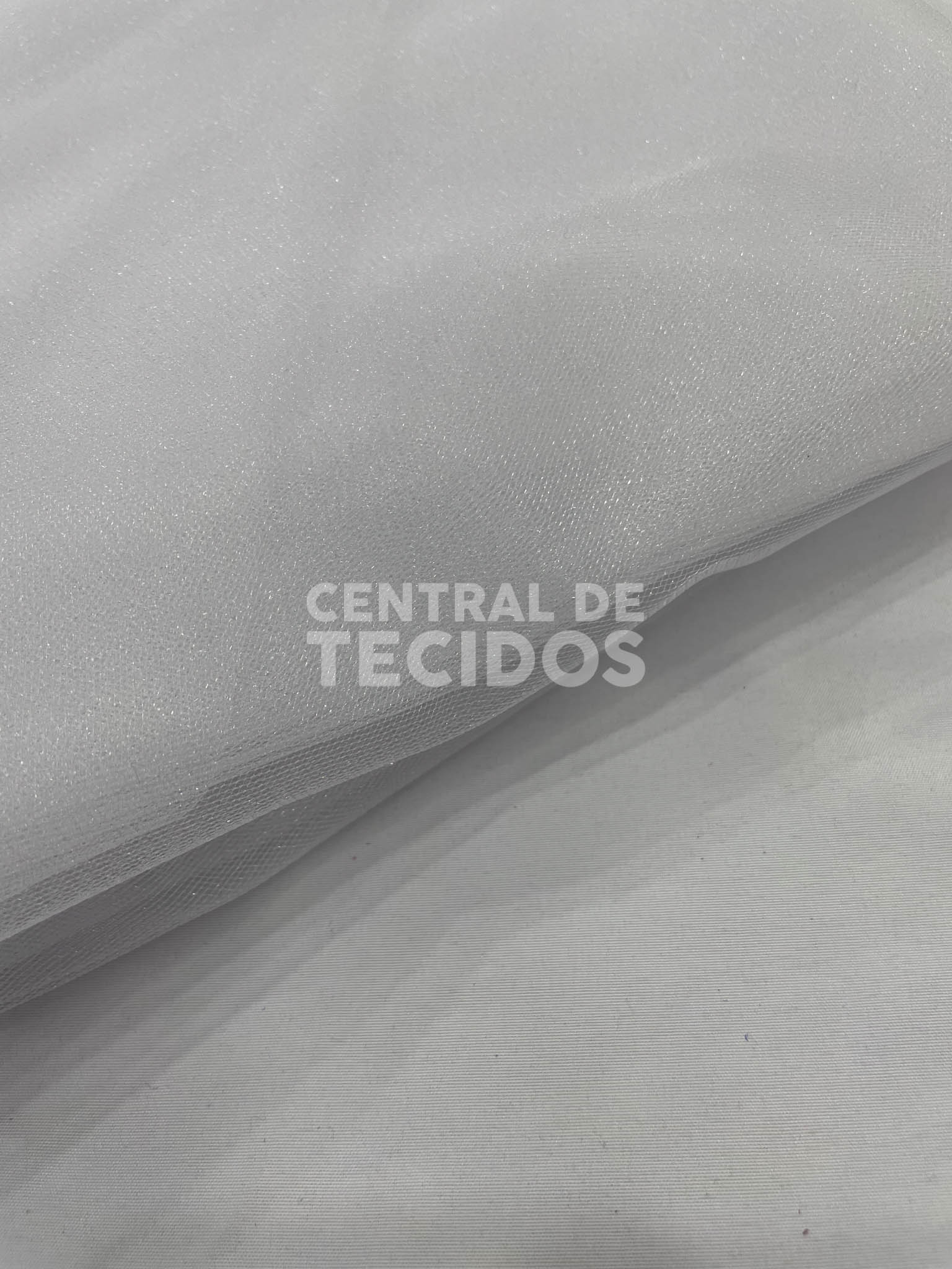Tule Cristal Diamante 3,00m Branco