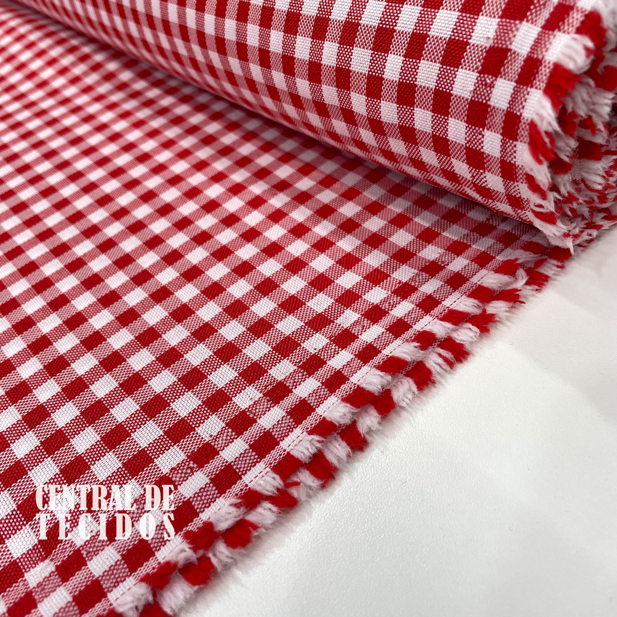 Oxford Xadrez Fio Tinto | Vermelho P