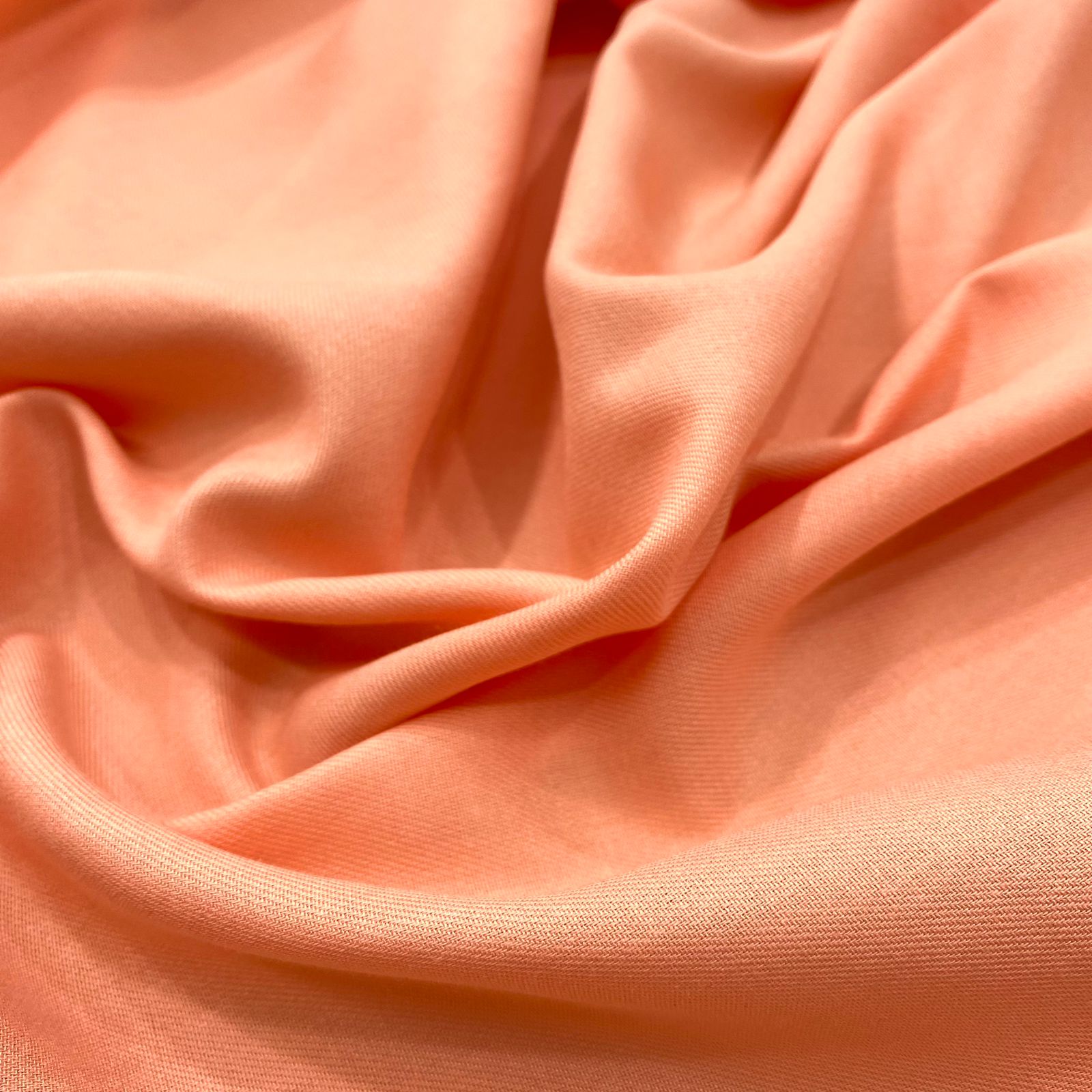 Pale Peach Viscose Rayon Sateen…